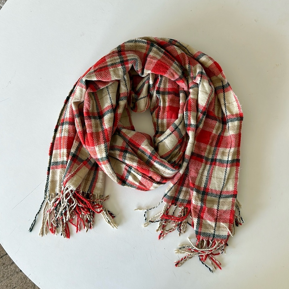 J.Crew plaid scarf